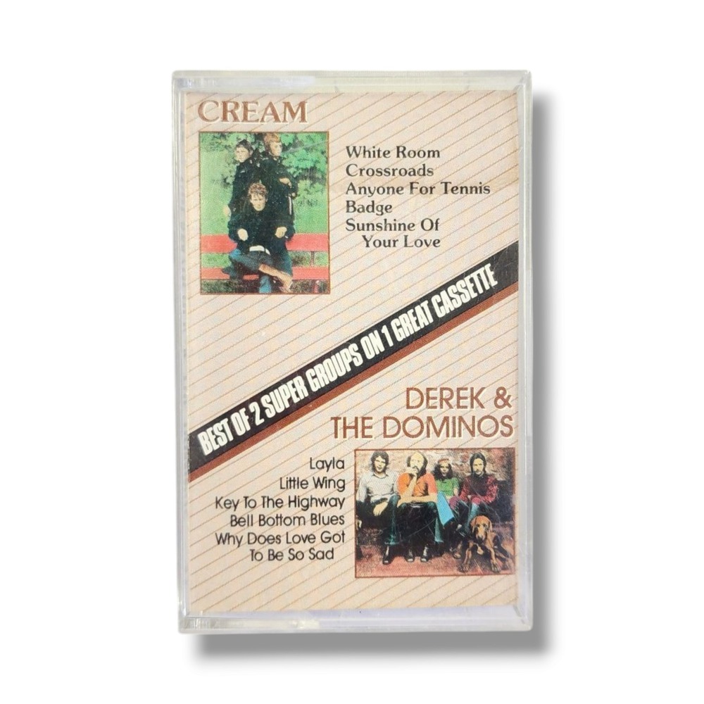 Cream / Derek‎ & The Dominos 1986 Cassette Tape K-Tel BU-9384